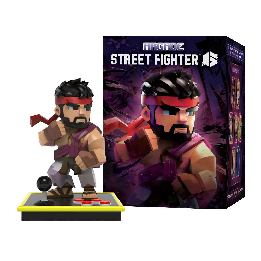 Ryu low-poly Street Fighter arcade collectible figure