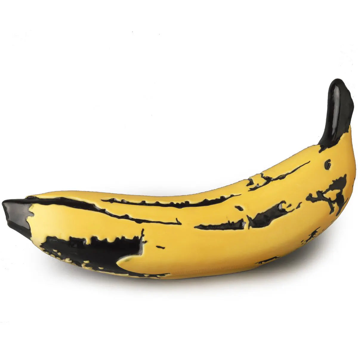 Ceramic Banana Yellow by Andy Warhol side view – pop art sculpture collectible