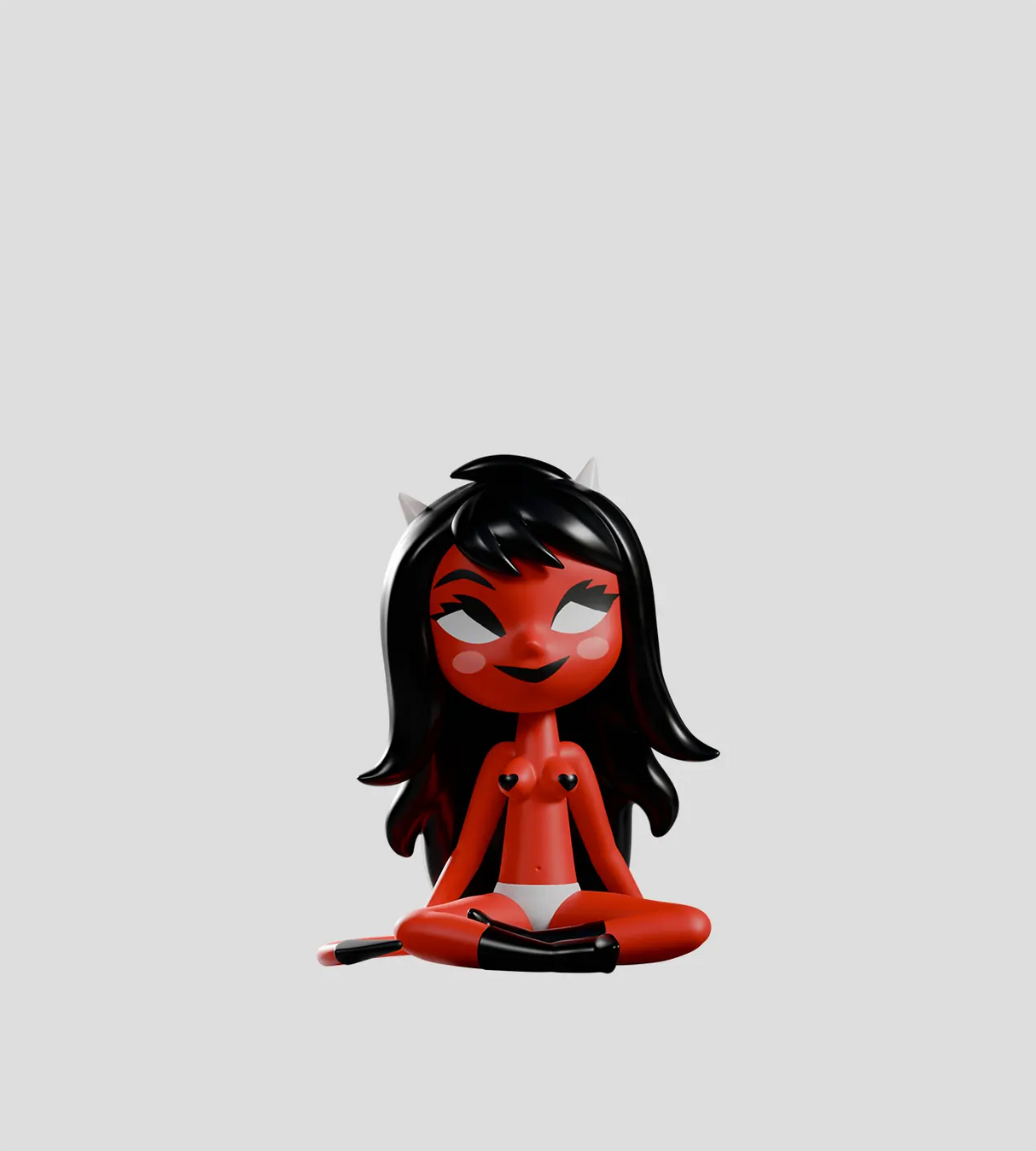 Chikitas red devil collectible figure by Sandra Equihua