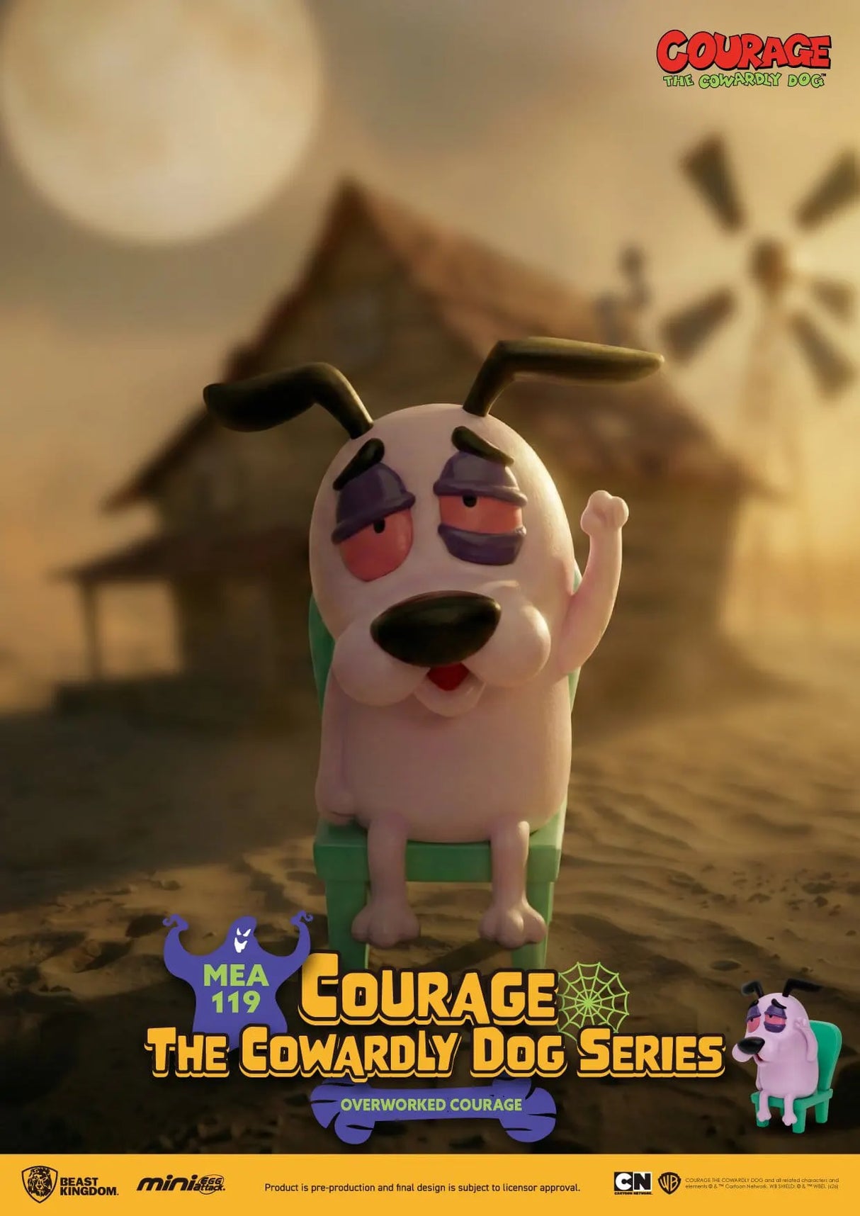 Courage the Cowardly Dog Overworked Courage promotional artwork.