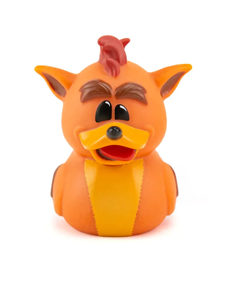 Close-up front face of Crash Bandicoot TUBBZ collectible duck