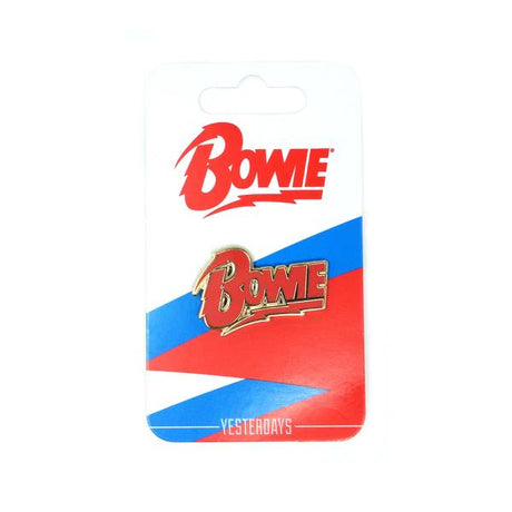 David Bowie Diamond Dogs enamel pin on official backing card