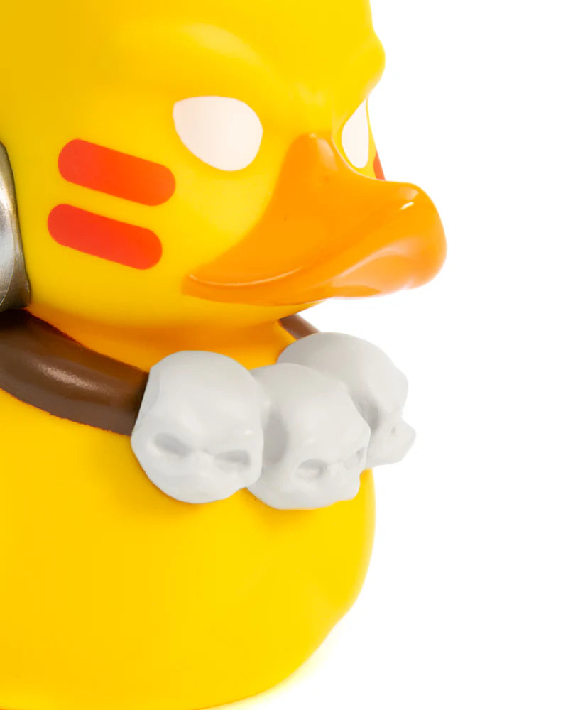 Close-up of skull necklace on Dhalsim TUBBZ duck