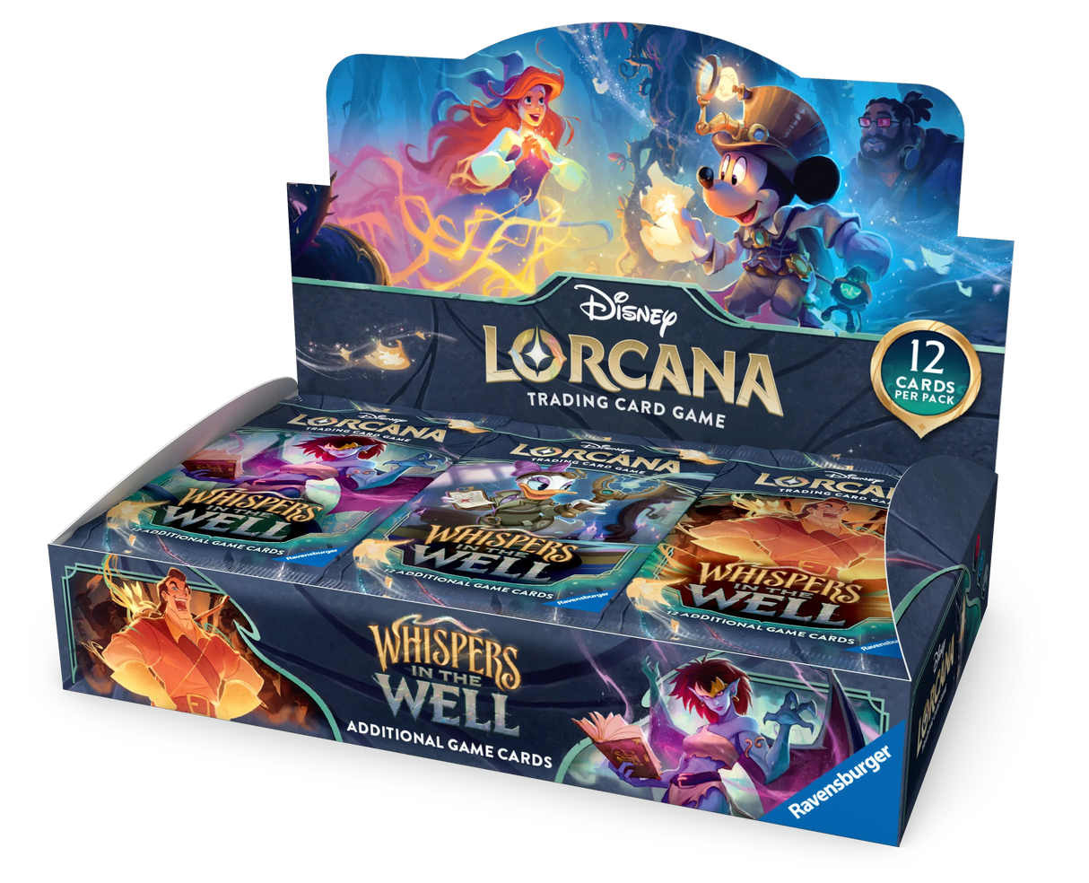 Disney Lorcana Whispers in the Well Booster Display Box with 24 booster packs.