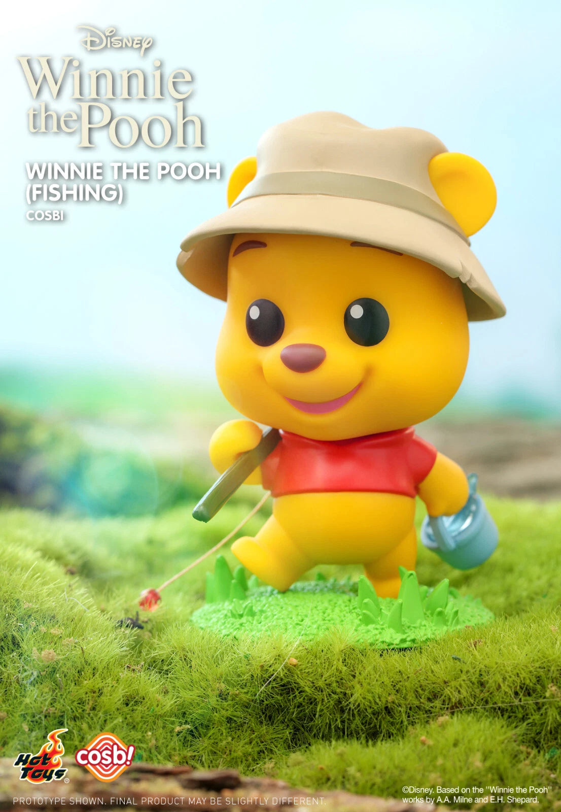 Winnie the Pooh fishing Cosbi vinyl figure