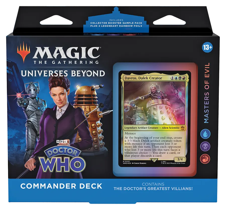 Doctor Who Commander Deck Masters Of Evil - Magic The Gathering