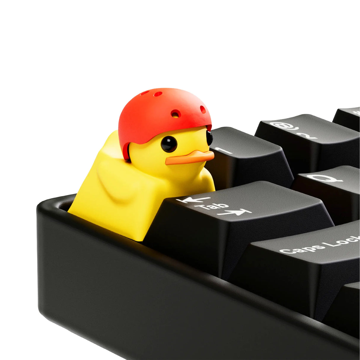 Red Helmet Duck keycap from Duckeys x Pudgy Penguins Mystery Keycap Season 3 collection.