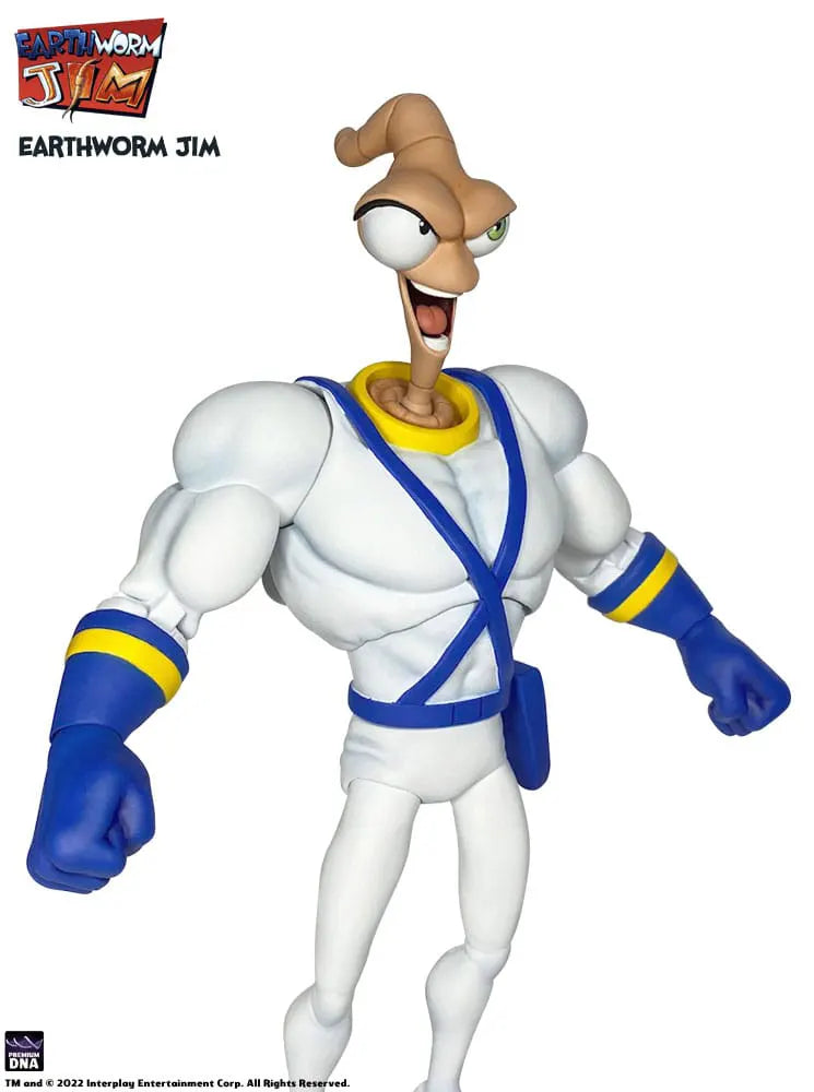 Earthworm Jim figure with expressive head sculpt