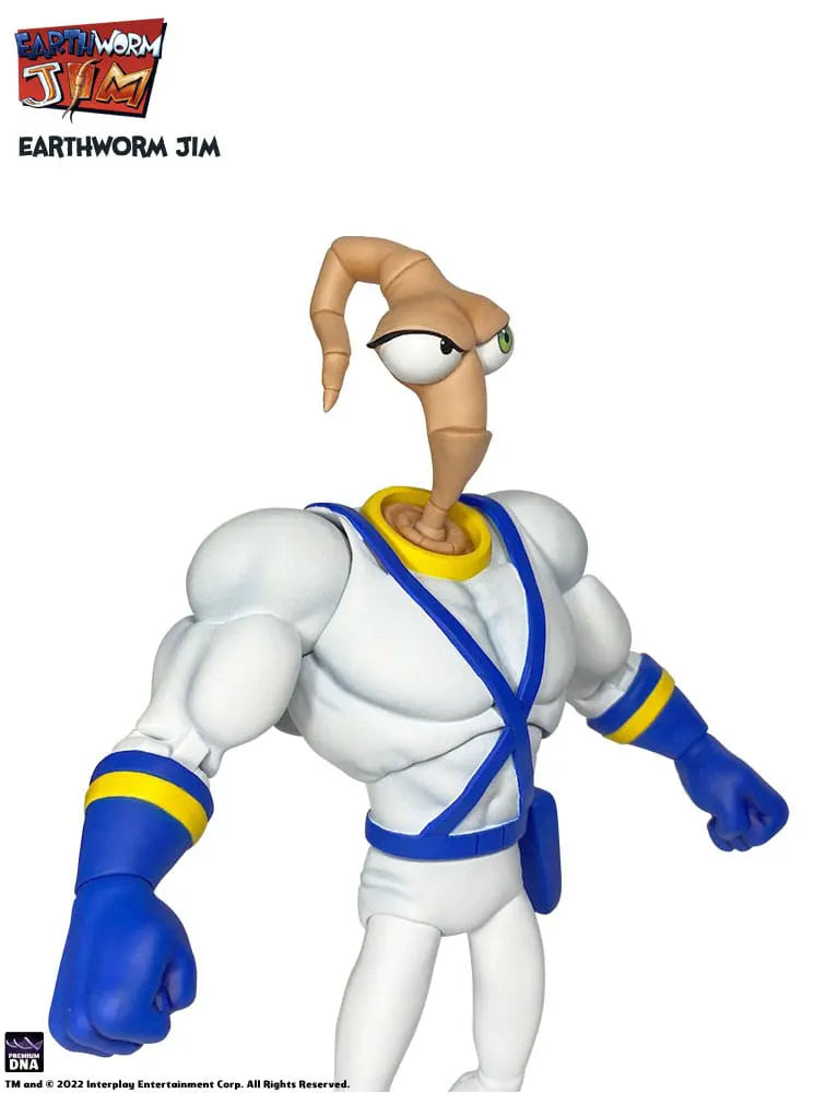 Mad face Earthworm Jim action figure front view