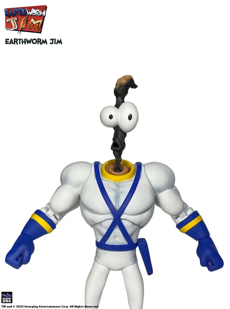 Charred worm head sculpt on Earthworm Jim figure