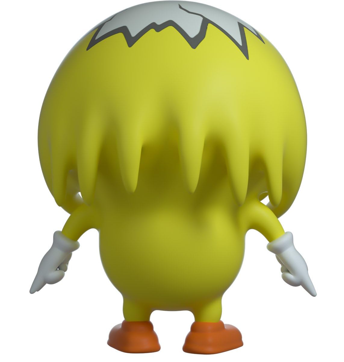 Easter Chick Meme Youtooz vinyl figure rear view highlighting cracked eggshell design