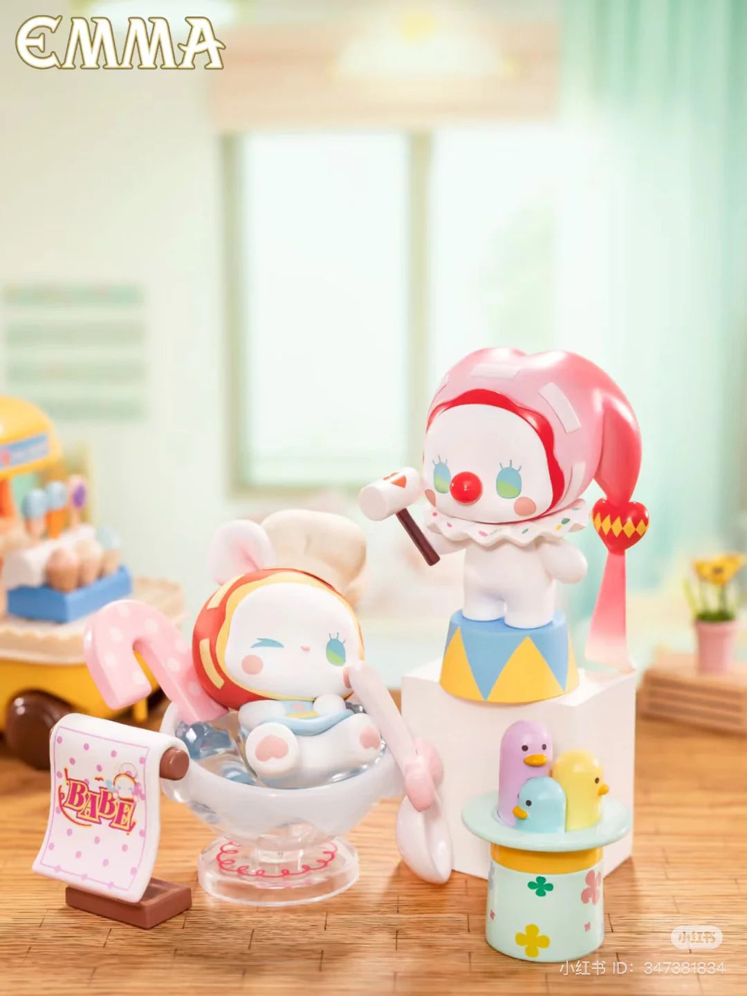 EMMA Fairy Babe Academy Pudding Munchy Boop and Hammer Hammy Boop with circus-inspired details.