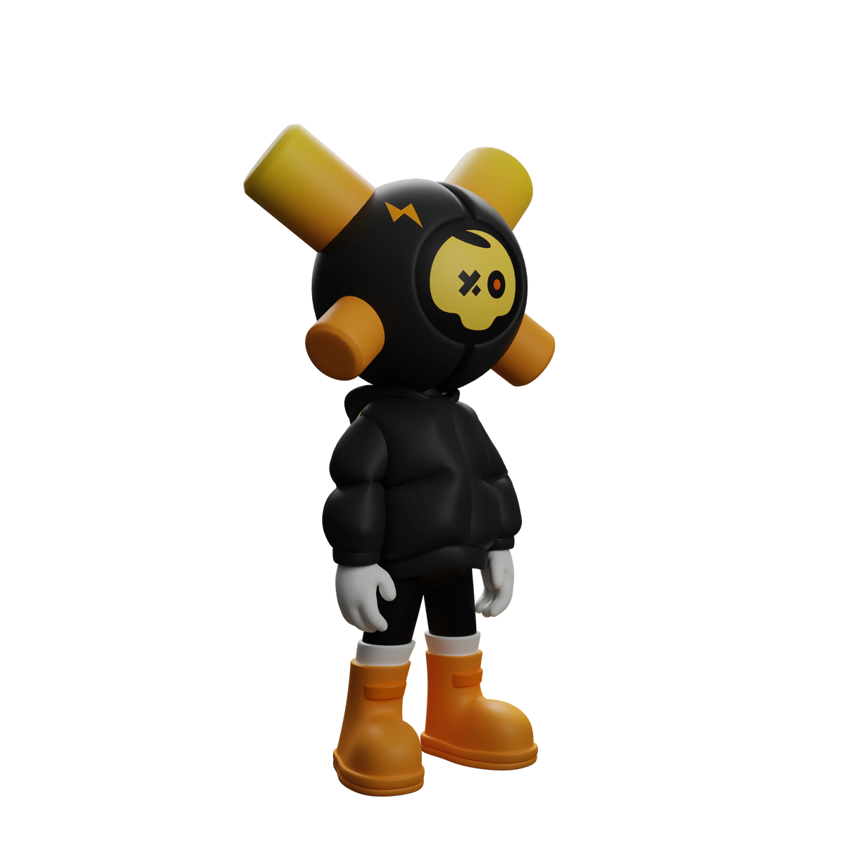 Black Skully - EQSO Initial Series Art Toy by PopTerror