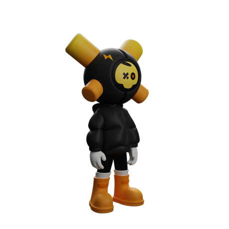 Black Skully - EQSO Initial Series Art Toy by PopTerror