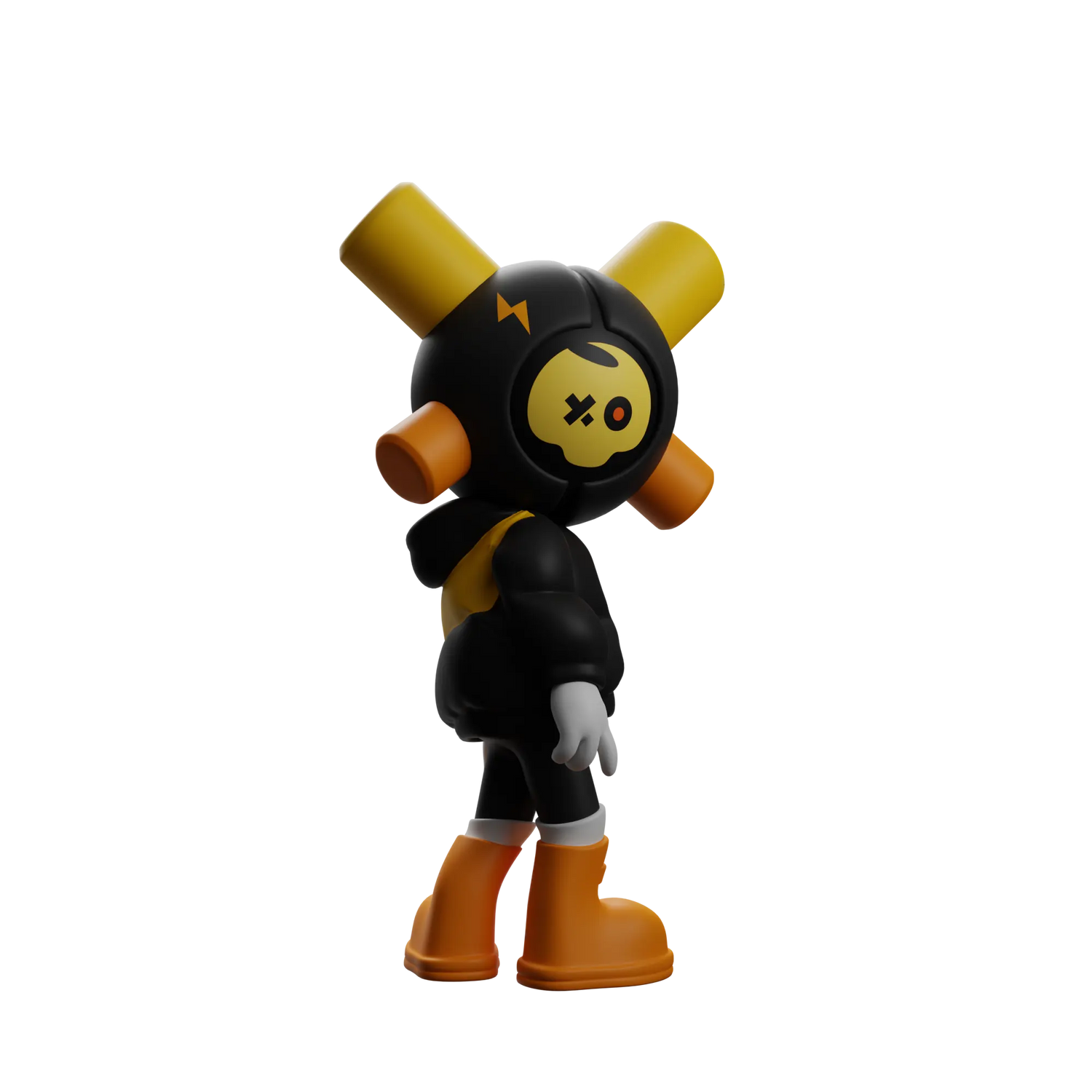 Black Skully - EQSO Initial Series Art Toy by PopTerror