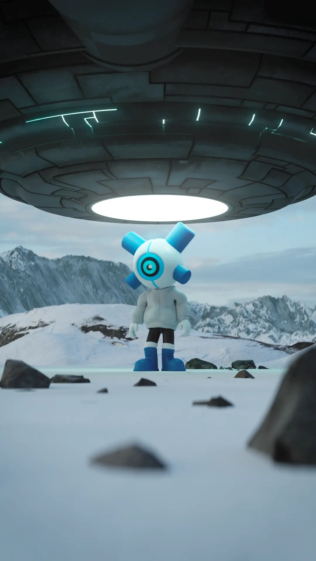 Deep Blue - EQSO Initial Series Art Toy by PopTerror