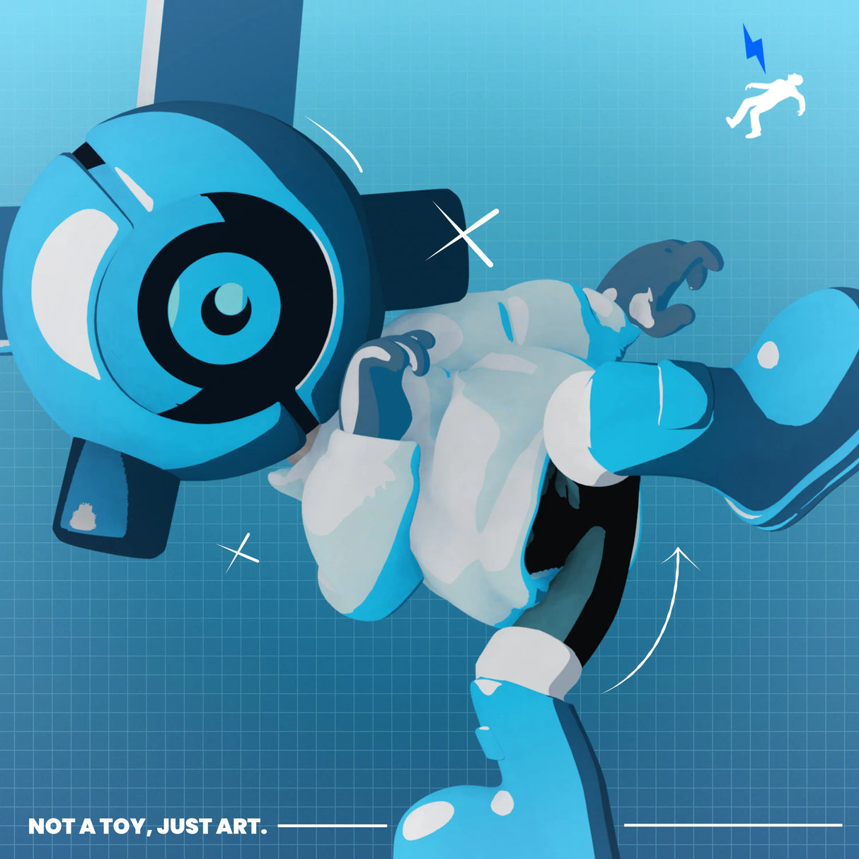 Deep Blue - EQSO Initial Series Art Toy by PopTerror