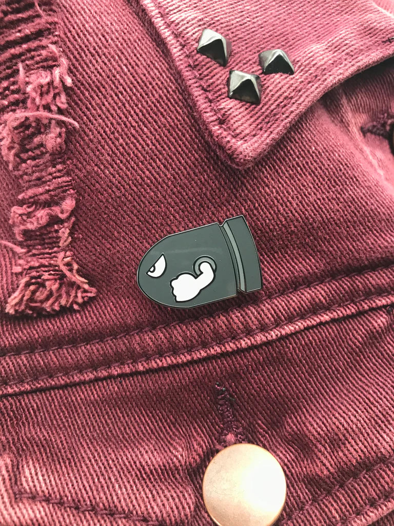 Bullet Bill Enamel Pin