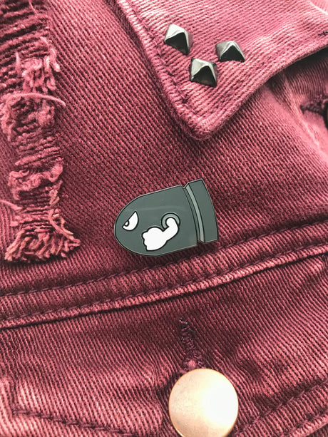 Bullet Bill Enamel Pin