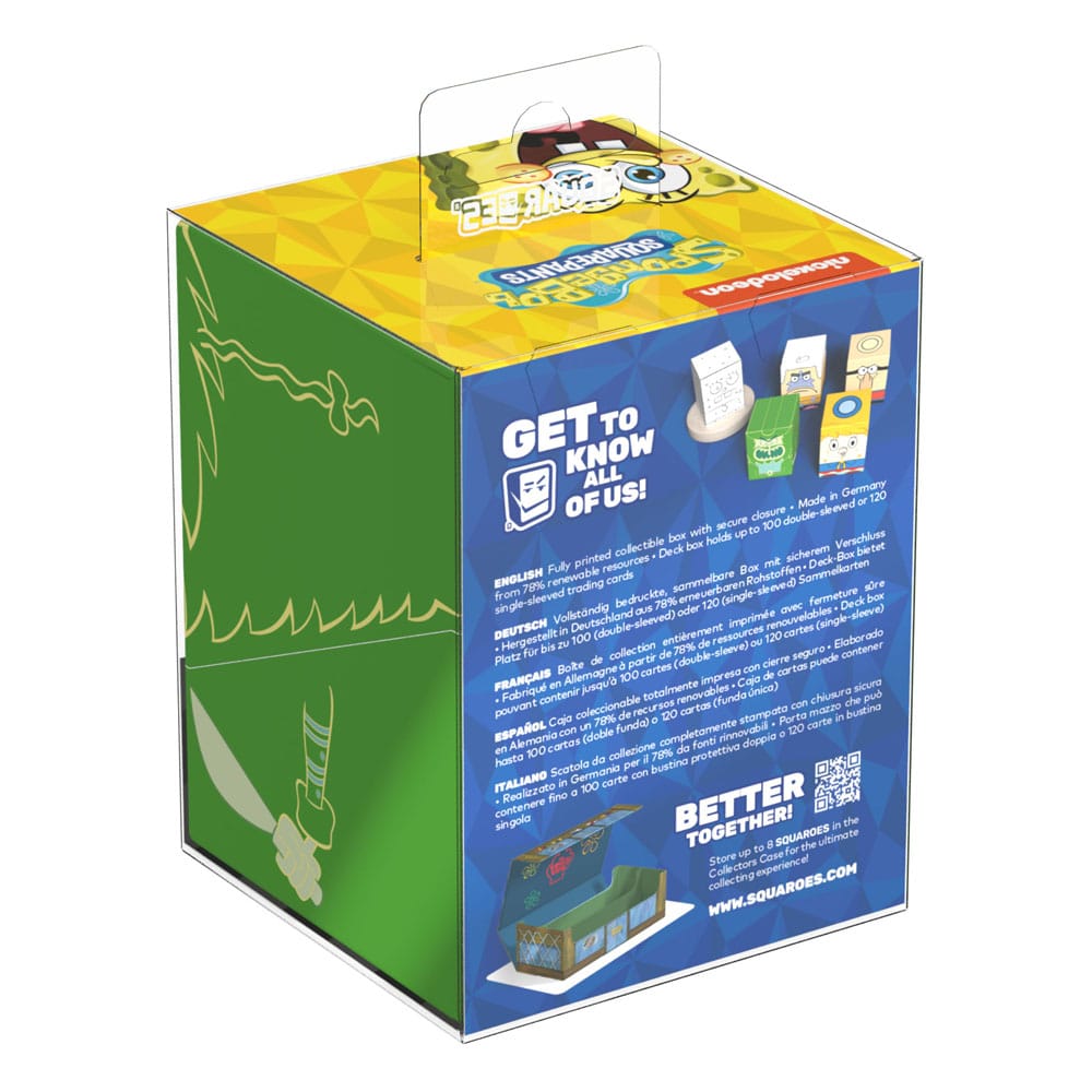 Back of packaging for Flying Dutchman Squaroes with product details