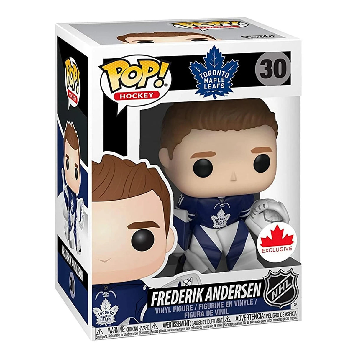 Boxed Frederik Andersen 30 Funko Pop! Vinyl NHL Hockey Toronto Maple Leafs collectible