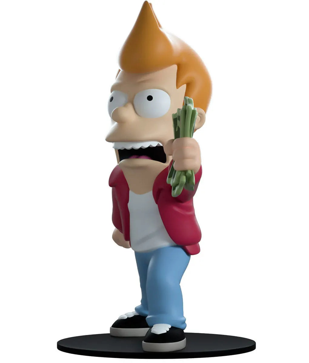 Front view of Take My Money Fry Youtooz vinyl figure holding cash from Futurama.