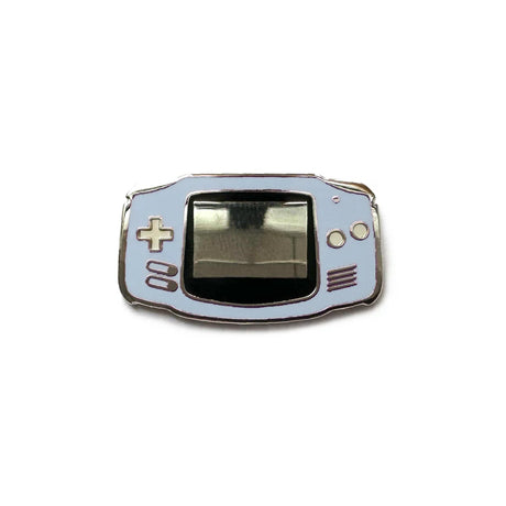Hard enamel Gameboy Advance pin with black nickel plating