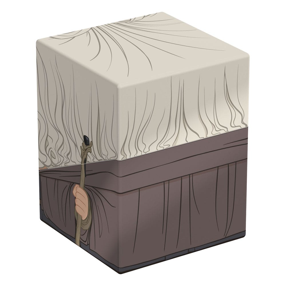 Side and back angle of Gandalf Squaroe collectible deck box