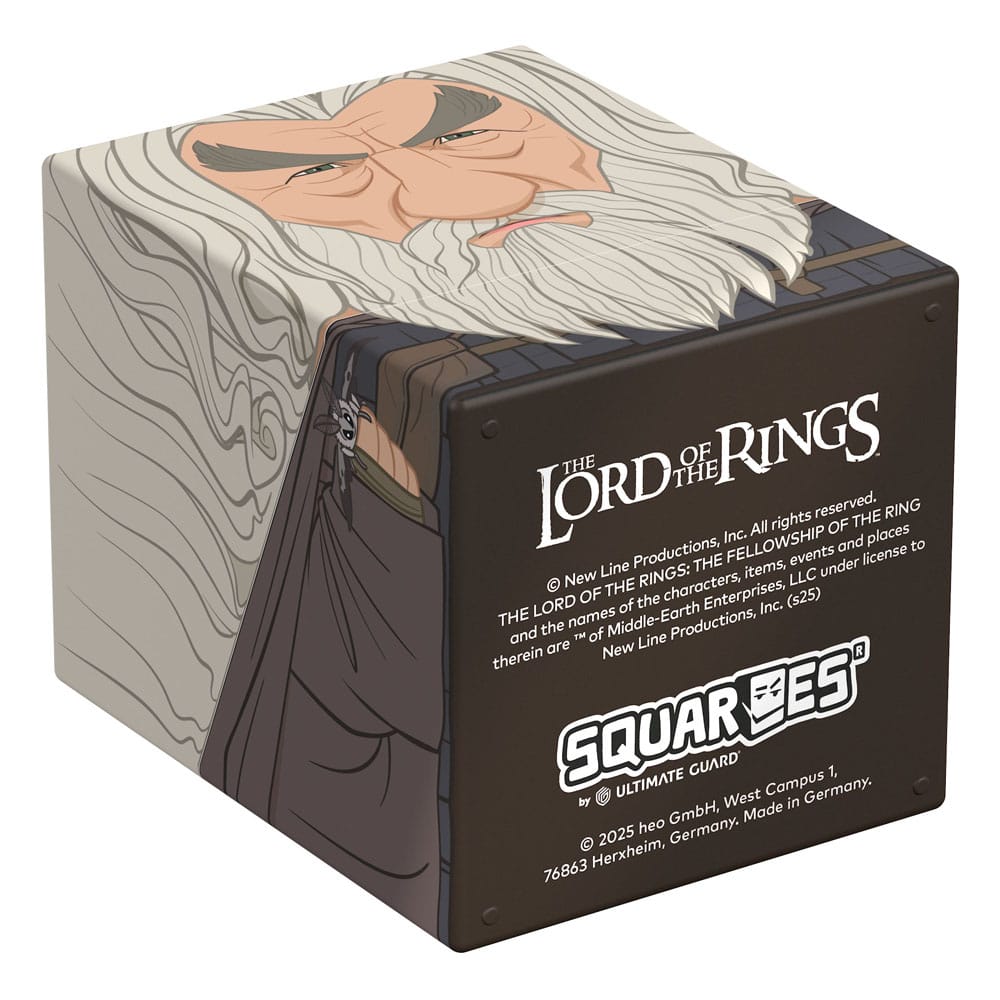 Bottom of Gandalf Squaroe collectible box with Lord of the Rings logo