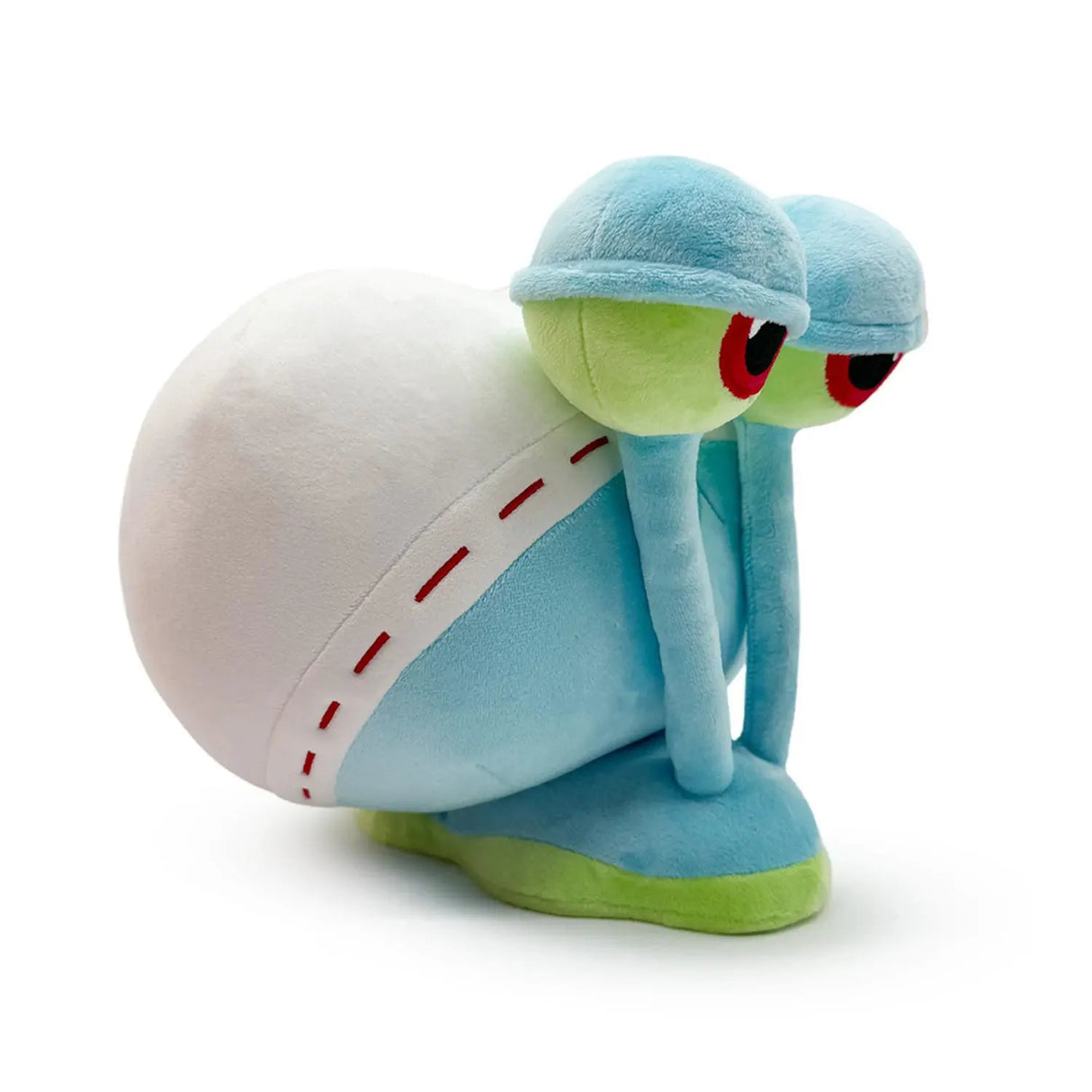 3/4 angle of Gary Butt plush figure showcasing both eyes and rear in full detail.