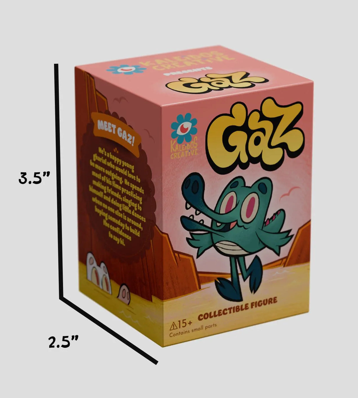 Gaz Blind Box individual packaging with gharial character artwork
