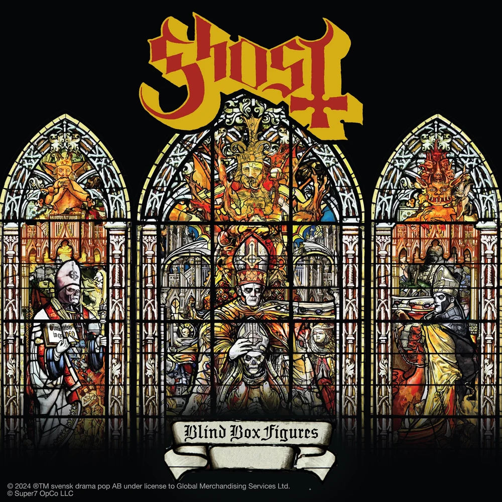 Ghost ReAction Blind Box stained glass artwork packaging design