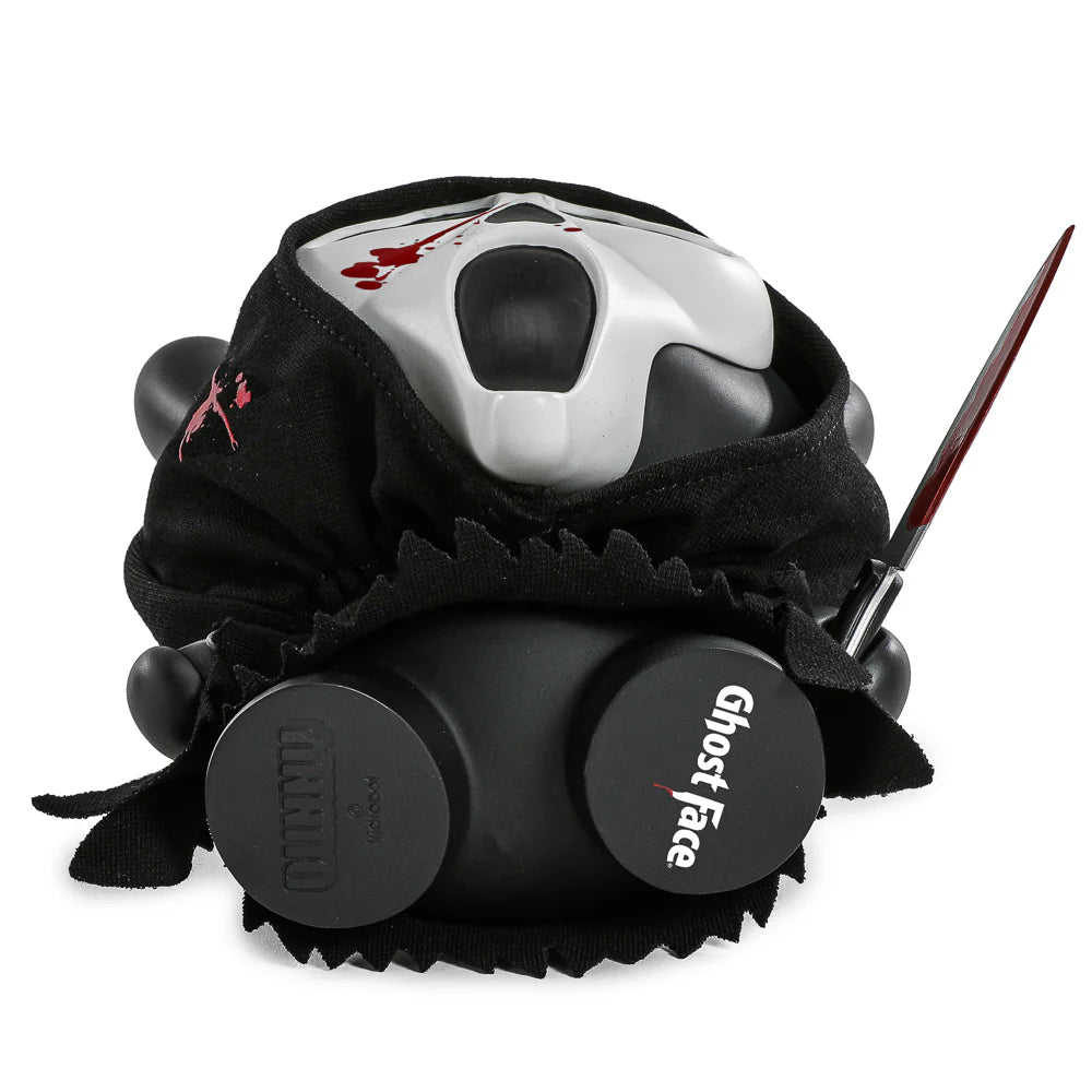 Ghost Face Dunny vinyl art figure in low light glow effect