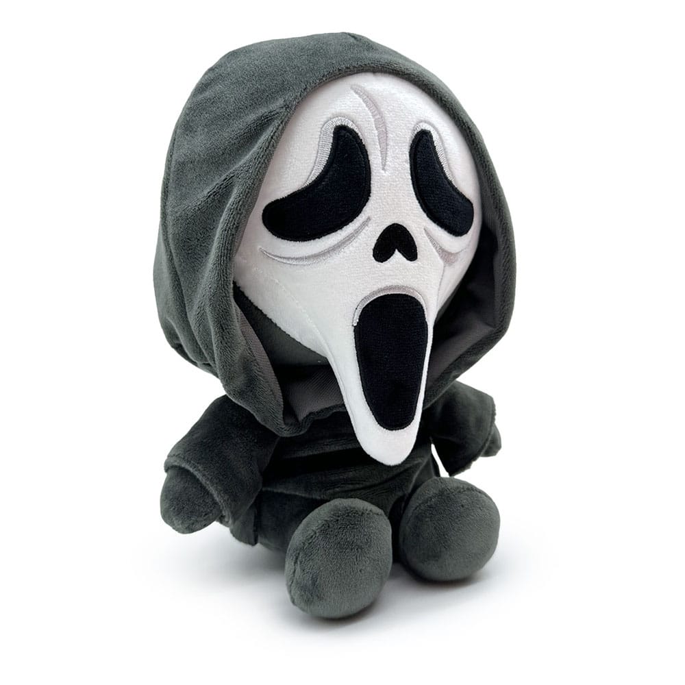Ghost Face plush angled front view showing detailed mask and hood