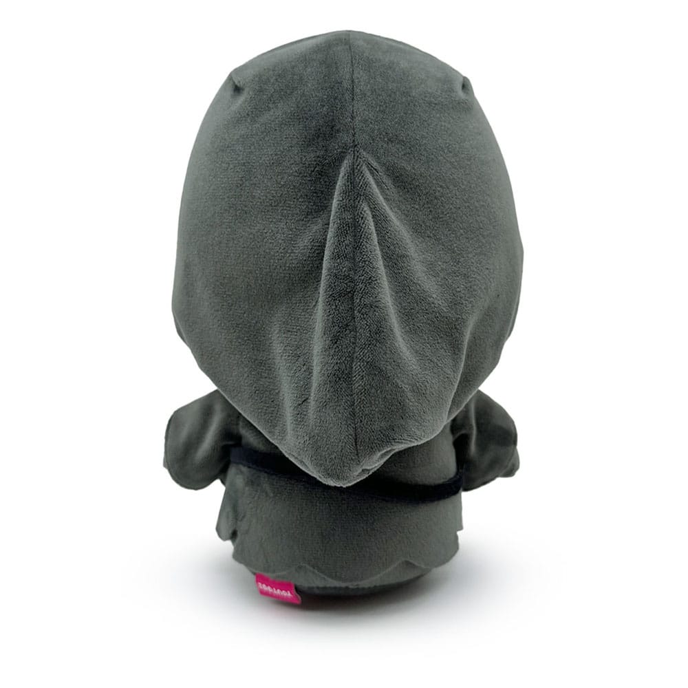 Back view of Ghost Face plush figure showing hooded robe