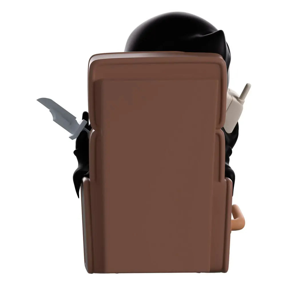 Back view of Ghostface vinyl figure showing recliner details