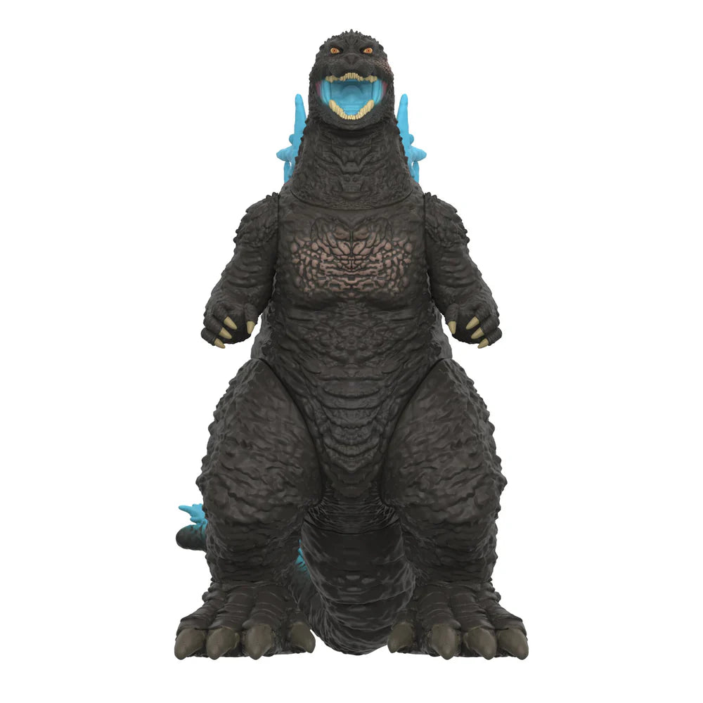 Heat Ray Godzilla Minus One ReAction figure with glowing blue dorsal plates