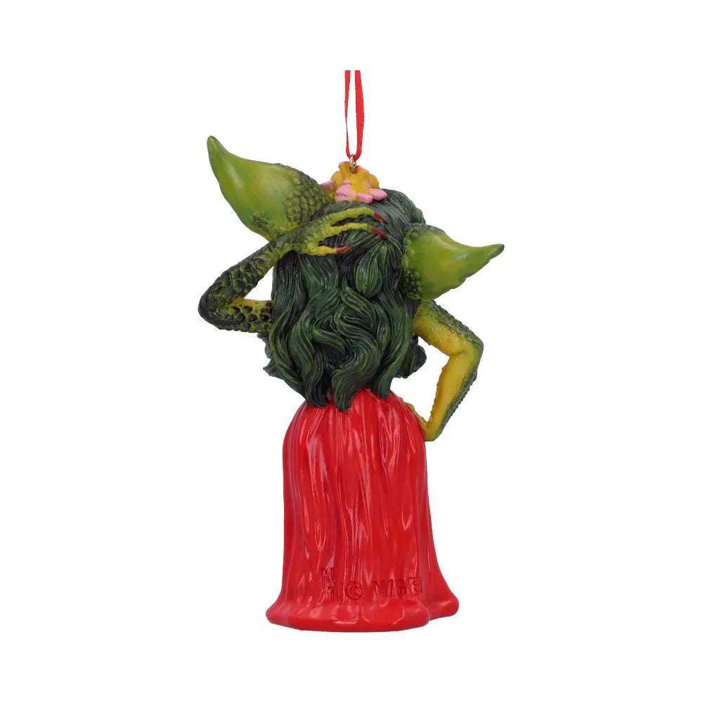 Rear view of Gremlins Greta Hanging Ornament
