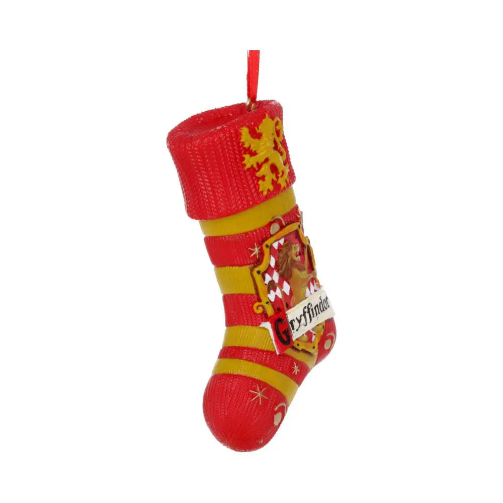 Front view of Gryffindor stocking hanging ornament
