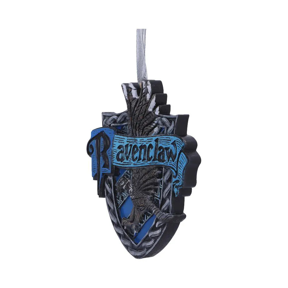 Angled side view of Ravenclaw Crest ornament showing depth and 3D details