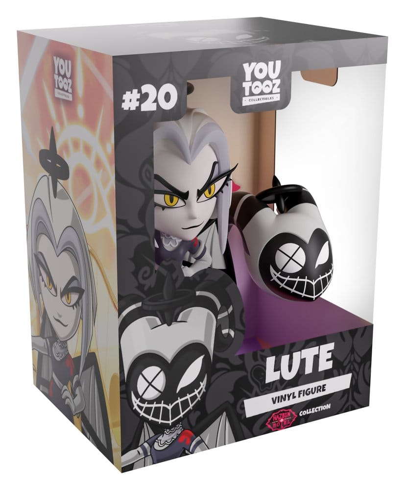 Lute Hazbin Hotel Youtooz vinyl figure in official #20 collector window box packaging.