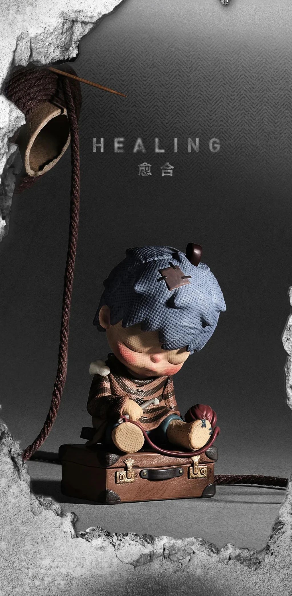 Hirono Reshape Series 05 Healing figure sewing a doll while sitting