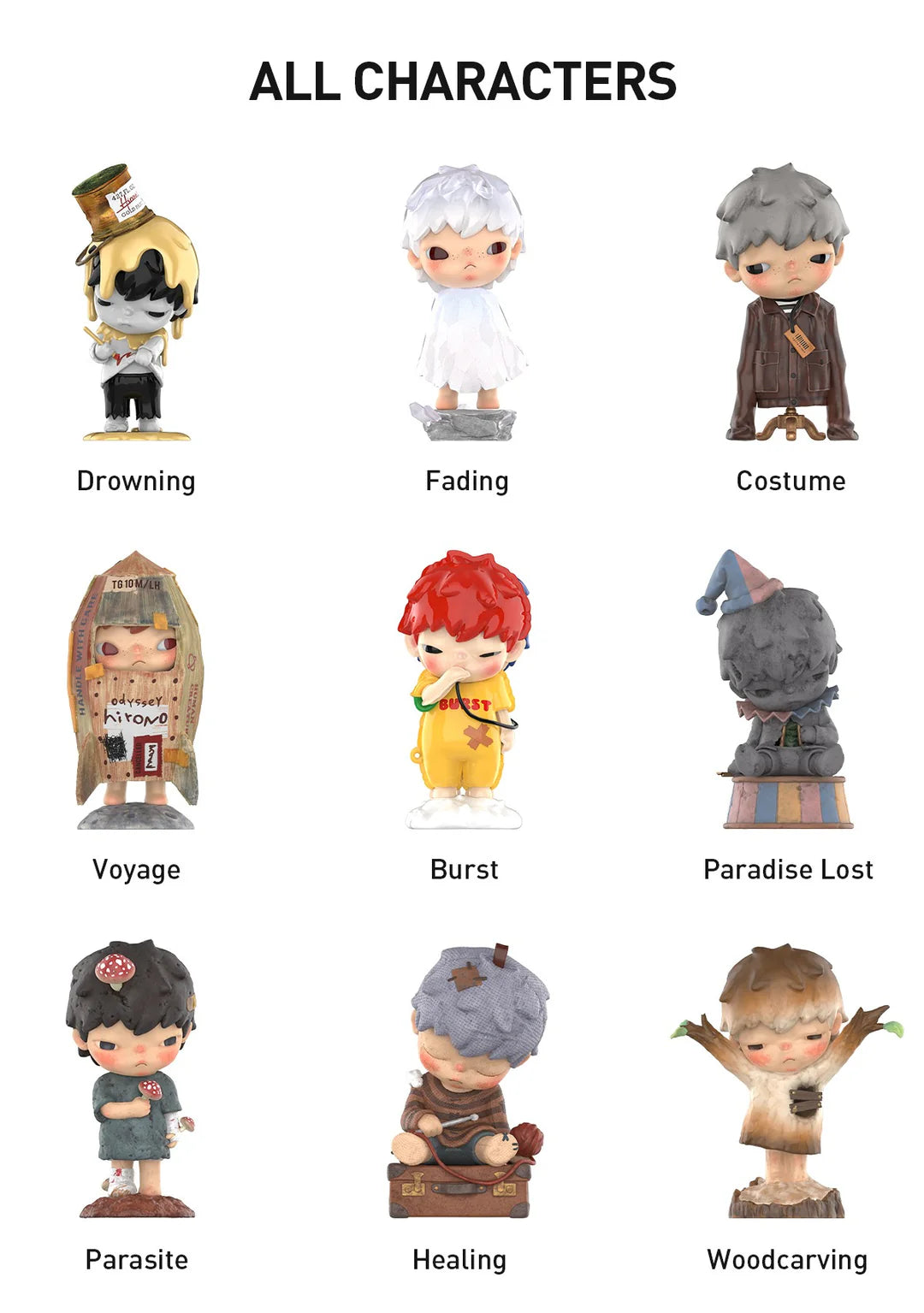 Hirono - Reshape Series 05 Blindbox All Figures