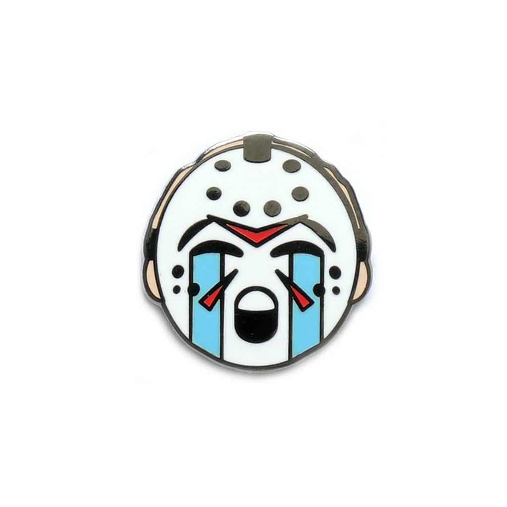 Cute and creepy Jason hockey mask enamel pin by Yesterdays