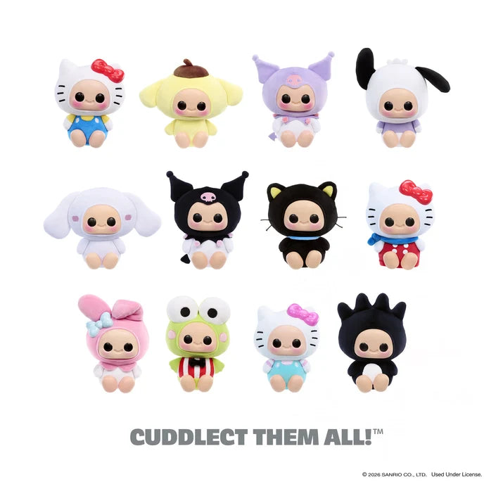 1. Complete Hyojo x Hello Kitty and Friends collection featuring twelve adorable Sanrio-inspired plush character designs.