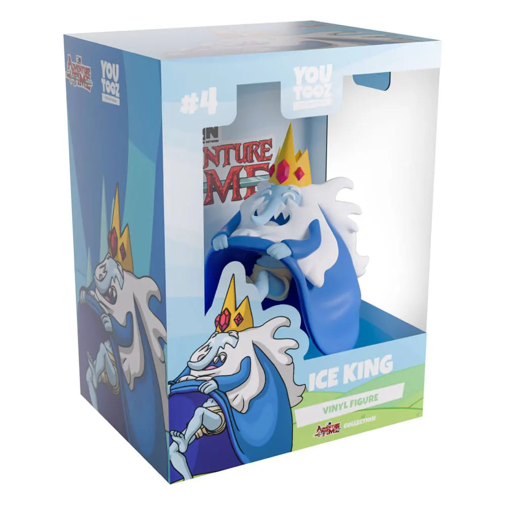 Boxed Ice King Adventure Time Youtooz collectible vinyl figure packaging.