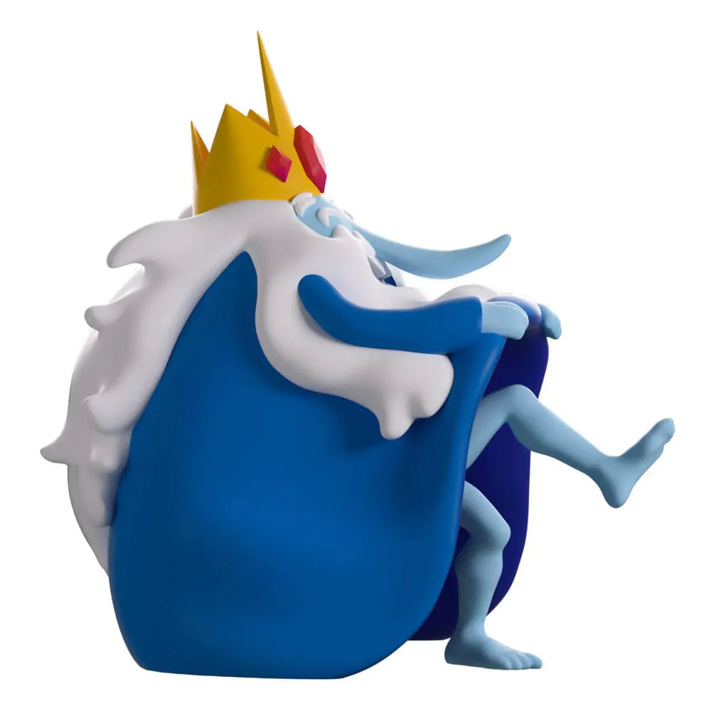 Side view of Ice King Youtooz vinyl figure showing blue cloak and crown details.