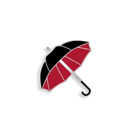Keep Dry umbrella enamel pin by Yesterdays – product close-up
