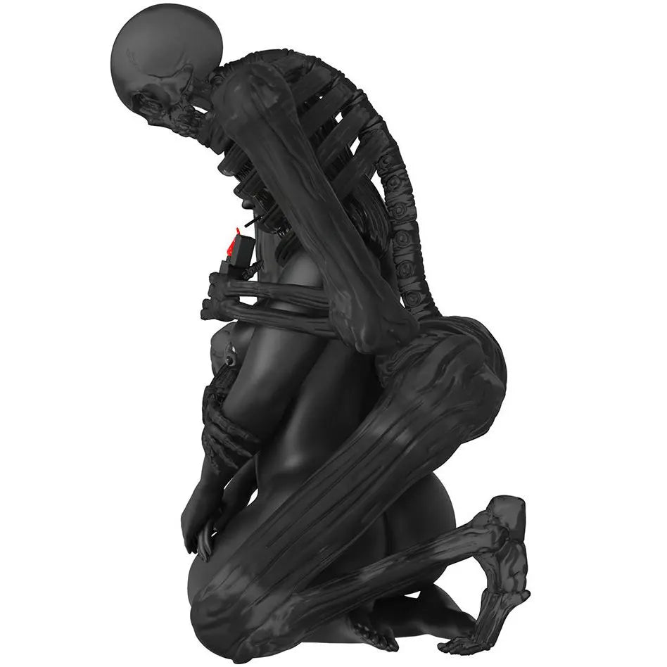 Side view of Keep Me In Your Heart (Spectre Edition) by Matt Bailey with detailed skeletal embrace.