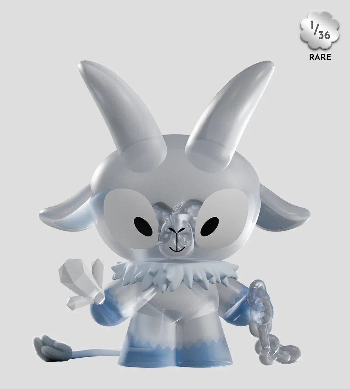 Rare translucent icy Kid Krampus secret figure with 1 in 36 rarity